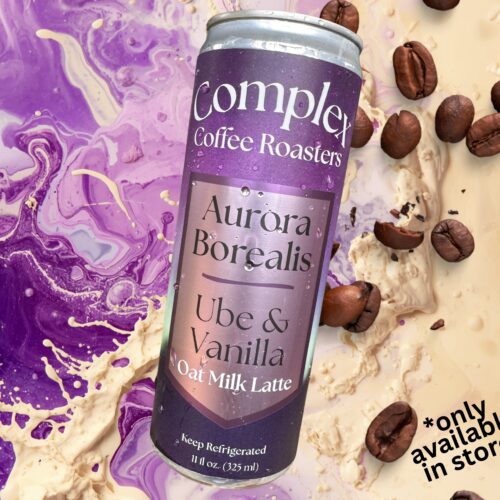 Aurora Borealis Ube Vanilla Oat Milk Latte
